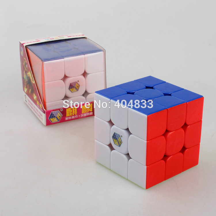 Yuxin Kylin 유니콘 3x3 큐브 QiLin 블랙/화이트/Stickerless Cubo Magico 스피드 큐브 교육 완구 DropShipping